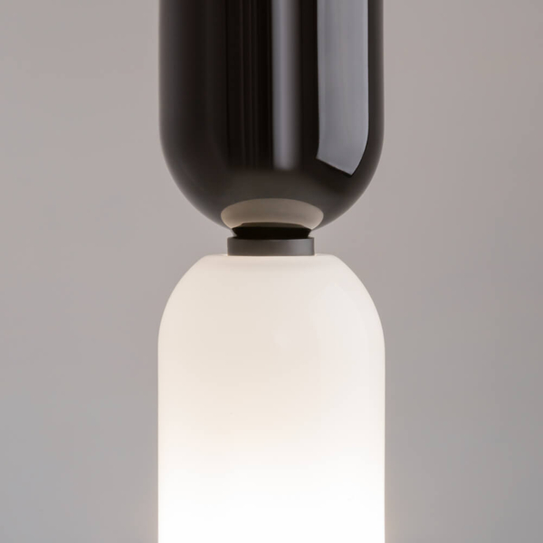 Zwisająca lampa kuchenna Memory MOD177PL-01B Maytoni czarna biała