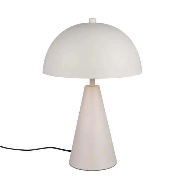 Metalowa lampa ALFIE 565000176 biała grzybek z włącznikiem 43cm