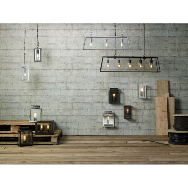 Elewacyjna lampa ścienna Notary NOT2122 lampion IP44 czarny