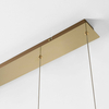 Ledowa lampa wisząca Cholet MD7358-2A-3GT Zumaline 34W 3000K ringi złote OUTLET