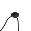 Lampa wisząca loft do salonu szara z abażurem Broni OUTLET