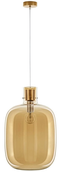 Stylowa lampa wisząca Padre do jadalni złota szampańska