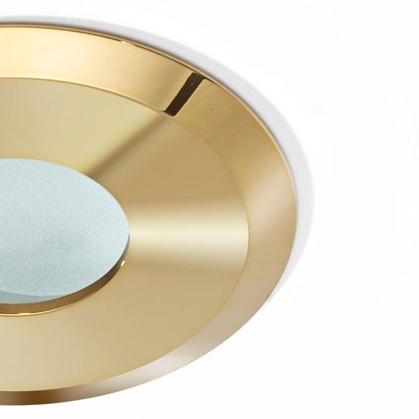 Wpuszcana lampa sufitowa OSCAR AZ2800 Azzardo IP44 do łazienki złoty