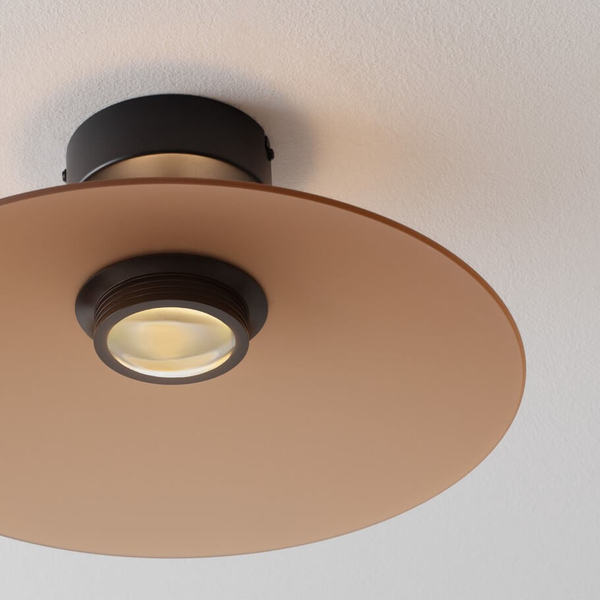 Plafon do kuchni PECA LE44278 LED 12W 3000K kopuła brązowy czarny