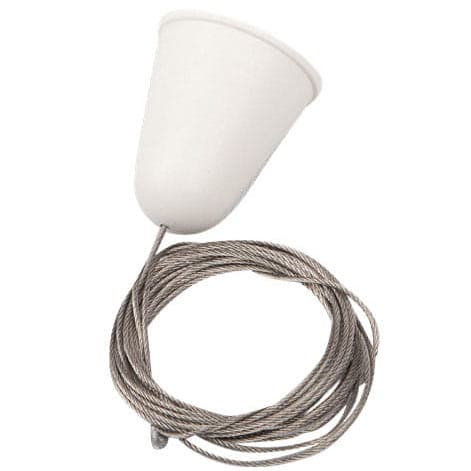 Linkowe zawiesie bez uchwytu do szyn DOBAC MHT1-P50-WH TRACK Maxlight regulowane 5m białe