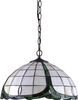 Wisząca lampa Papi K-P162166 art deco zielona kremowa
