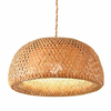 Bambusowa lampa zwis Boho ABR-NLW36-BH-E27 Abruzzo pleciona japandi brązowa