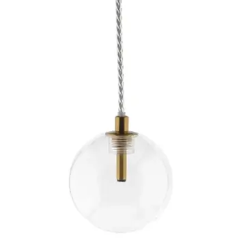 Szklana lampa wisząca GLOBO-HD80308-G4 kula do kuchni złoty