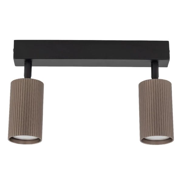 Podwójna regulowana lampa sufitowa Tune 16147 tubki na podsufitce brązowy