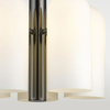 Modernistyczna LAMPA wisząca SEOUL P05759BK Cosmolight szklany zwis do jadalni czarny biały