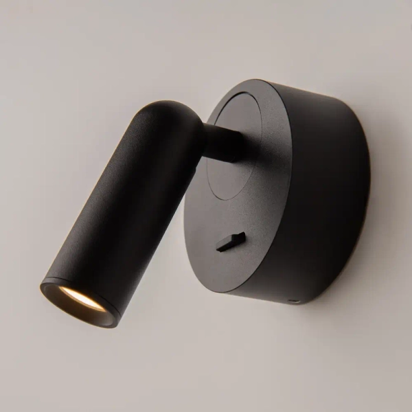 Metalowy kinkiet regulowany Mirax C038WL-L3B3K LED 3W 3000K czarny