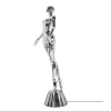 Stojąca lampa do salonu CYBER WOMAN MSE1501100513 LED 4W srebrna