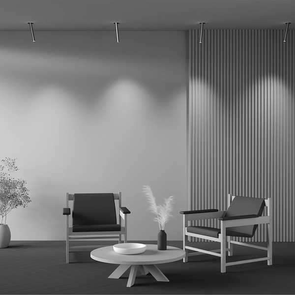 Sufitowa lampa podtynkowa Focus C140TRS-L300-7W3K-BBS LED 7W 3000K mosiądz