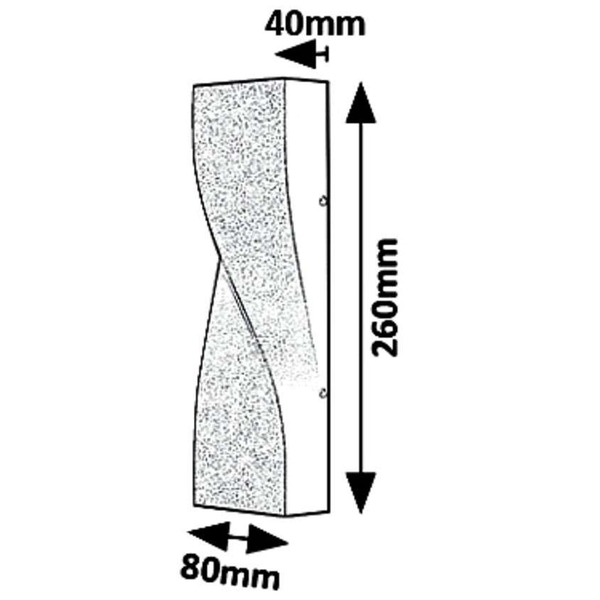 Ścienna LAMPA elewacyjna FOLLINA 8154 Rabalux ogrodowa OPRAWA metalowa LED 11W 4000K kinkiet outdoor IP65 czarny