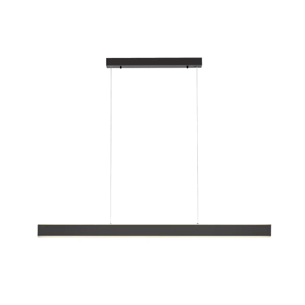 Lampa wisząca nowoczesna PURE-LUME antracyt LED 76W 2700-5000K podłużna listwa do salonu 2738-13