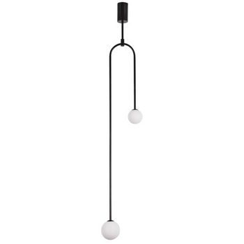 Wisząca lampa loftowa Loop ST-8928S black Step szklane kule nad stół czarna