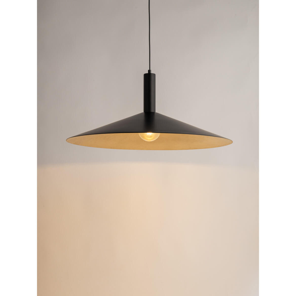 Lampa zwisająca Capri 41011 Sigma do kuchni dysk czarna złota