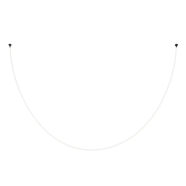 Lampa wisząca nowoczesna SNAKE MD1021-5 biała czarna metal PVC 72W 3000K 5M wąż ledowy