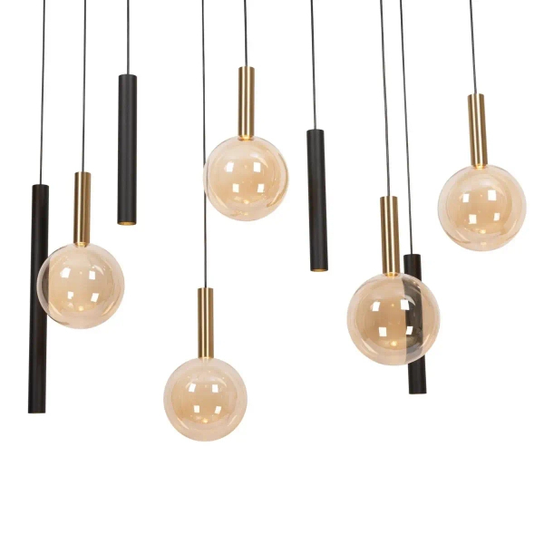 Wisząca lampa nad stół Josiane  21441/12/62 do jadalni szklane kule czarny