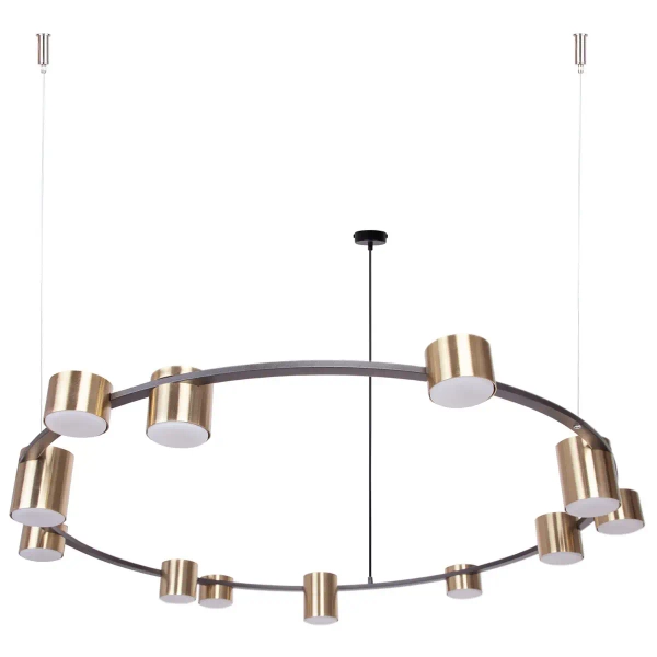 Pierścieniowa lampa wisząca Kodo 12 41333 ring czarny złoty