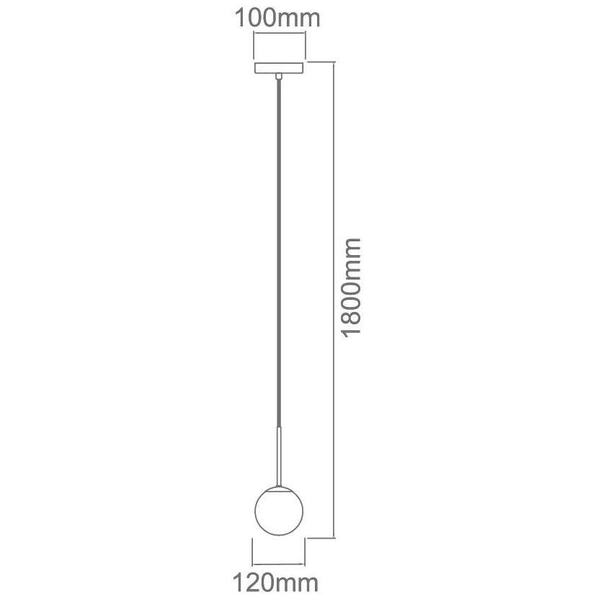 Lampa wisząca Bao I Cromo IP44 Orlicki Design łazienkowa OPRAWA szklana kula ZWIS ball IP44 chrom biały