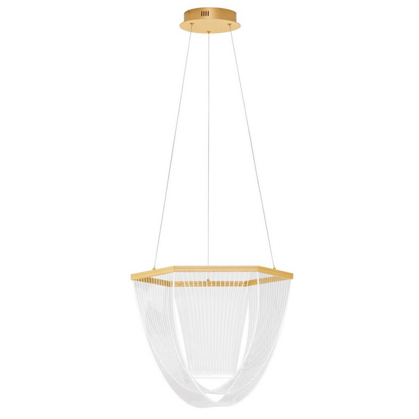 Lampa zwisająca HUARAL LE44435 LED 35W 3000K do salonu siatka złota