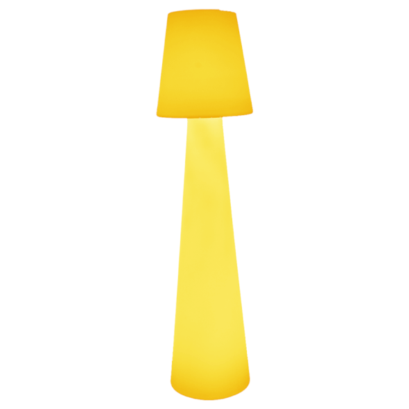 Stojąca lampa grzybek z pilotem Gardena ES-DC007 LED 5W RGBW IP65 biała