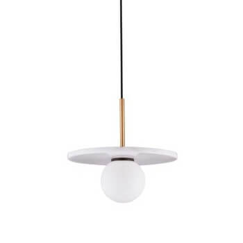 Lampa zwisowa JUANJUI LE44854 bubble do salonu talerz biała