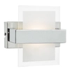 Szklana lampa ścienna Apt APT0750 LED 6W 3000K chrom przezroczysty