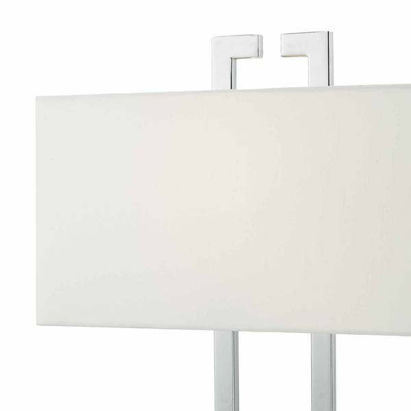 Lampa stołowa abażurowa Nile NIL4250 Dar Lighting  metalowa écru chrom
