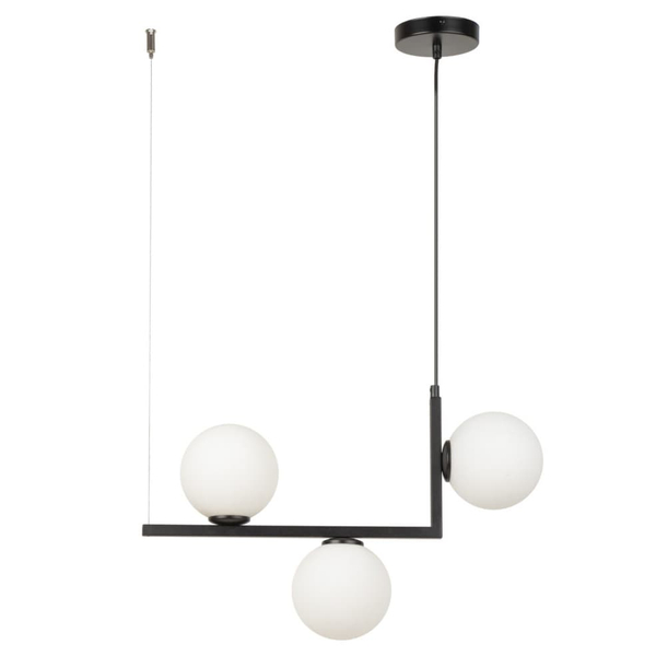 Lampa wisząca molekułowa Andy 33609 Sigma nad stół kule czarna biała