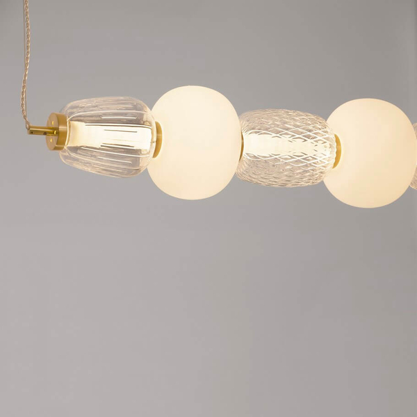 Zwisająca lampa nad stół ARROYOS LE44492 LED 42W 3000K biały złoty