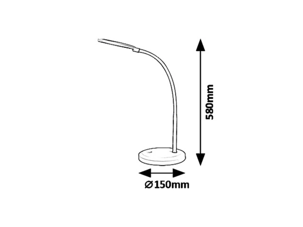 Stołowa lampa dotykowa Timothy 5430 LED 7,5W biała czerwona