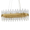 Glamour lampa wisząca CHOLULA LE42909 do pokoju kryształ złota
