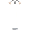 Lampa podłogowa podwójna Ray 63224033 metalowa szklana biała chrom