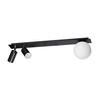 Nowoczesna lampa sufitowa Albio K-4135 Kaja czarna listwa ball do przedpokoju