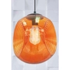 Szklana LAMPA wisząca CLUB 31-51233 Candellux zwis OPRAWA kula ball pomarańczowa