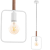 Skandynawska lampa wisząca Frame 31-73563 ramka zwis loftowy biały