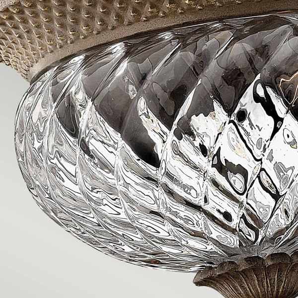 Pokojowa lampa przysufitowa Plantation HK-PLANT-F-S-PZ Hinkley przezroczysta brąz