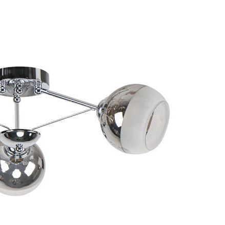 Modernistyczna LAMPA sufitowa 1018/3 8C Elem loftowa OPRAWA szklane kule balls chrom
