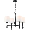 Wisząca lampa salonowa Austin P04166BK-WH Cosmolight abażur biały czarny
