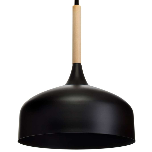 Wisząca LAMPA skandynawska TAYLOR MLP6218 Milagro metalowa OPRAWA loftowy ZWIS kopuła czarna