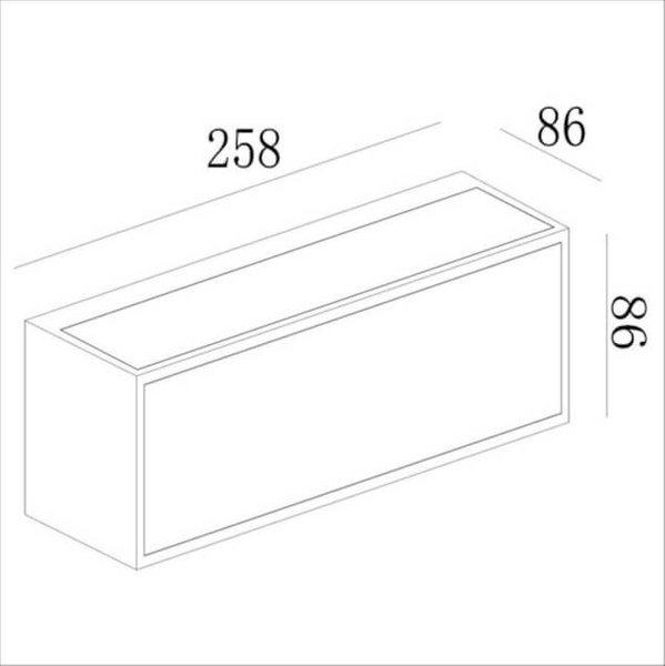Podłużna lampa sufitowa SUTTON 15813/02/30 LED 2W 2850-3150K IP65 czarna