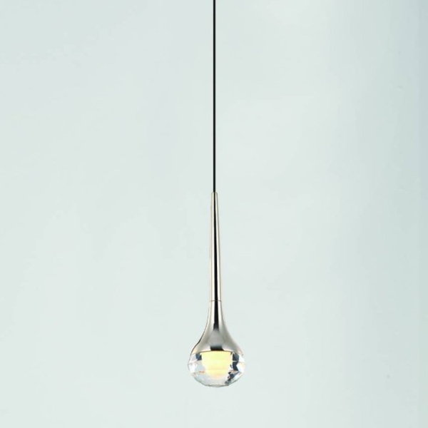 Nowoczesna lampa wisząca CRIMA OR80322 LED 6W Orlicki łezka  chrom