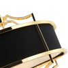 LAMPA wisząca Stesso Gold Nero S Orlicki Design okrągła OPRAWA abażurowa w stylu klasycznym czarna złota