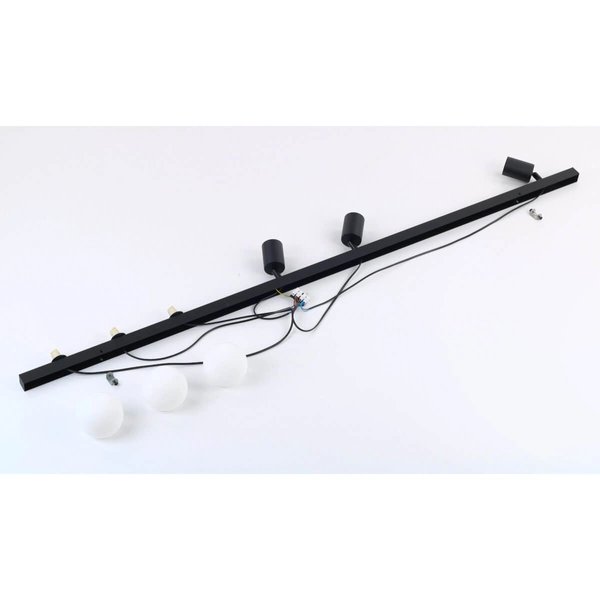 Sufitowa lampa do kuchni Vox 10003 listwa kule rurki czarna biała