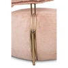 Tapicerowany fotel Low Teddy Pink HE510X-3.PECH.PINK do sypialni różowy 