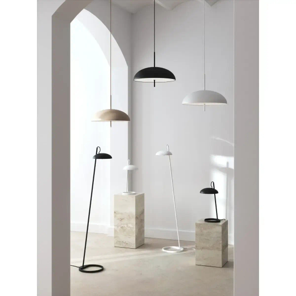 Wisząca lampa do salonu Versale 2220053009 DFTP kopułowa beżowa