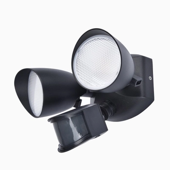 Elewacyjna lampa zewnętrzna Shrimp 7622222012 z czujnikiem czarna