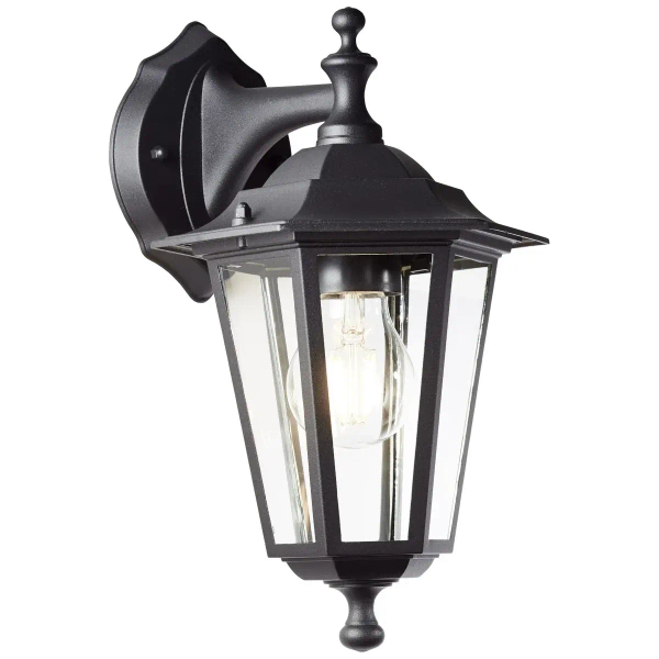 Elewacyjna lampa na taras Carleen 90987A06 latarenka IP44 czarna